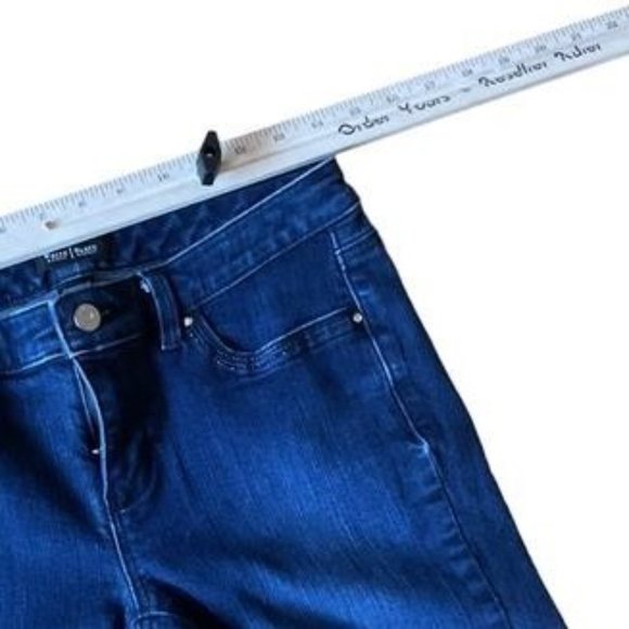 White House Black Market Womens Contour Crop Leg Jeans Size 8 Blue - Picture 3 of 11
